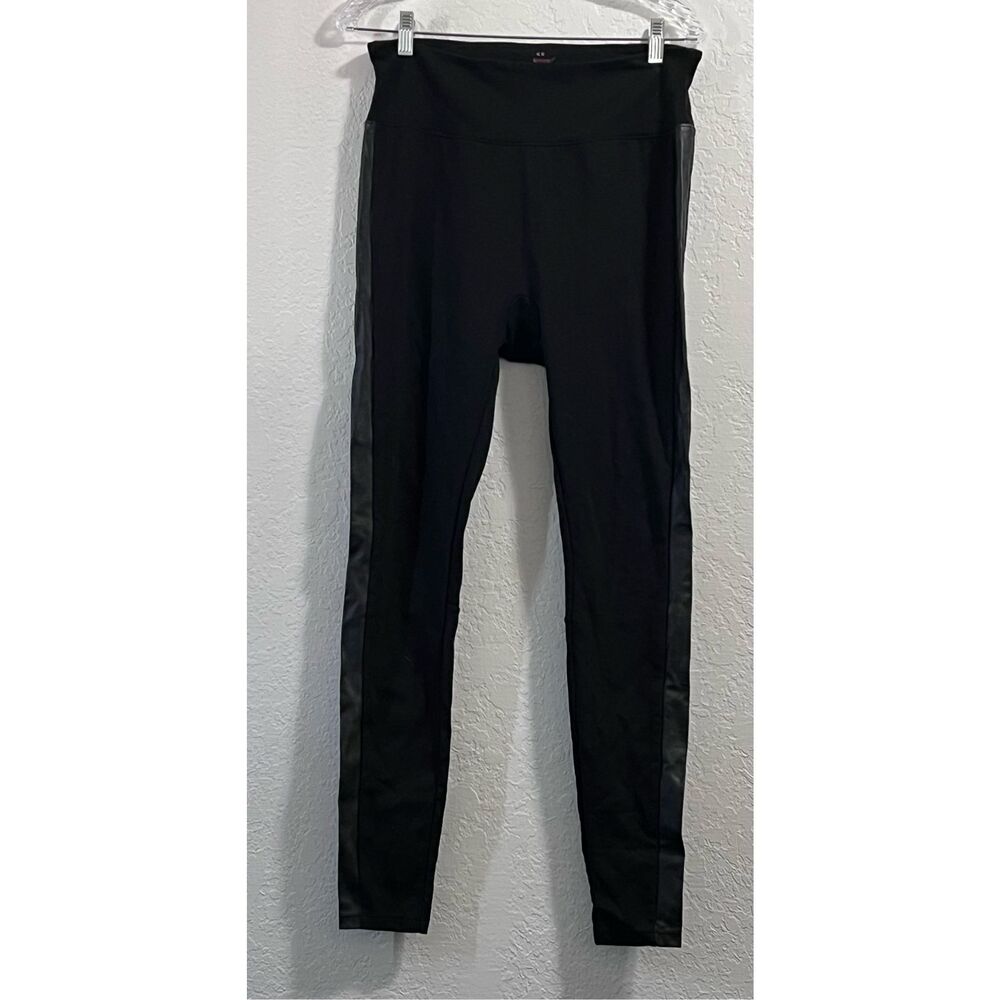 SPANX Assets Red Hot Label Structured Leggings Racing Stripe Black XL‎
